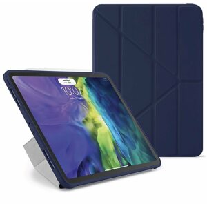 Tablet tok Pipetto Origami Case Apple iPad Air 10,9" (2020) készülékhez - sötétkék