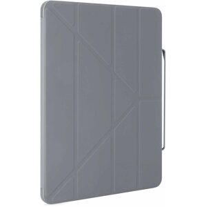 Tablet tok Pipetto Origami Pencil tok Apple iPad Pro 12,9" (2021/2020/2018) tablethez - szürke