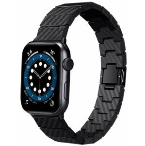 Szíj Pitaka Carbon Fiber Strap Black/Grey Apple Watch 42/44/45/Ultra 49mm