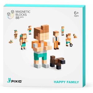 Építőjáték Pixio Happy Family Smart mágneses