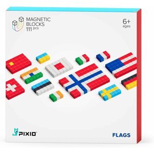 Építőjáték Pixio Flags Smart mágneses