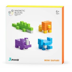Építőjáték Pixio Mini Safari Smart mágneses
