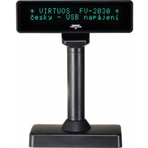 Vevőkijelző Virtuos VFD FV-2030B fekete