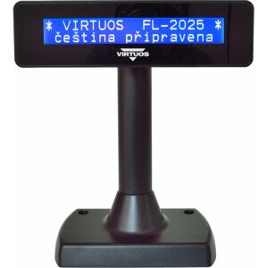 Vevőkijelző Virtuos LCD FL-2025MB 2x20 fekete