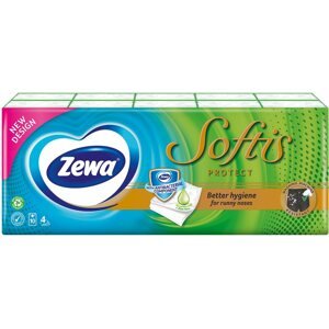 Papírzsebkendő ZEWA Softis Protect (10x9db)