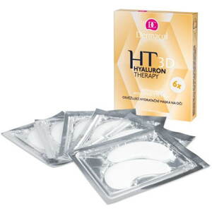 Arcpakolás DERMACOL Hyaluron Therapy 3D Refreshing Hydrating Eye Mask 6x 6 g