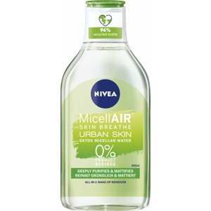 Micellás víz NIVEA Urban Skin Detox 3in1 Micellar Water 400 ml