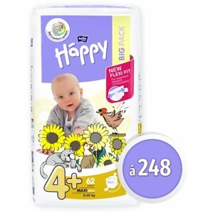 Eldobható pelenka BELLA Baby Happy Maxi Plus 4+-os méret (248 db)