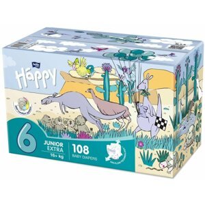 Eldobható pelenka BELLA Baby Happy Junior Extra Box 6-os méret (108 db)