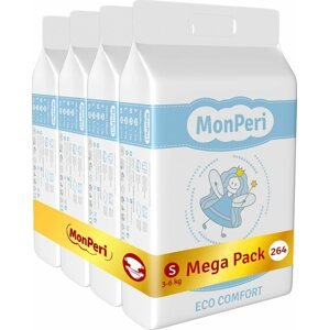 Öko pelenka MonPeri ECO Comfort Mega Pack S (264 db)