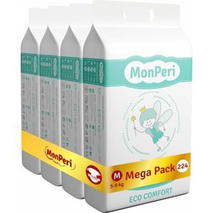Öko pelenka MonPeri ECO Comfort Mega Pack M (224 db)
