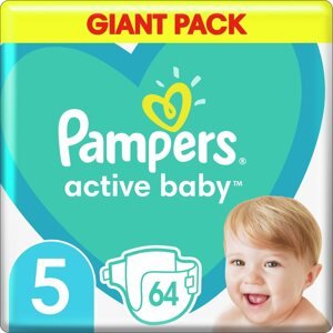Eldobható pelenka PAMPERS Active Baby 5-ös méret (64 db) 11-16 kg