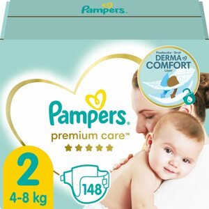 Eldobható pelenka PAMPERS Premium Care, 2-es méret (148 db)