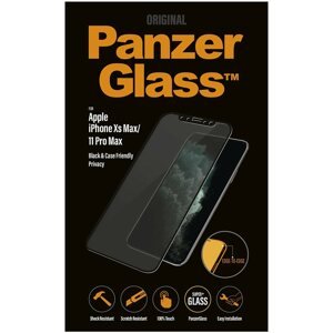 Üvegfólia PanzerGlass Edge-to-Edge Privacy Apple iPhone XS Max/11 Pro Max készülékhez, fekete