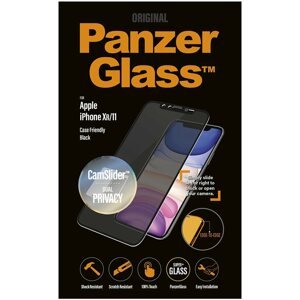 Üvegfólia PanzerGlass Edge-to-Edge Privacy Apple iPhone XR/11 üvegfólia - fekete, CamSlider