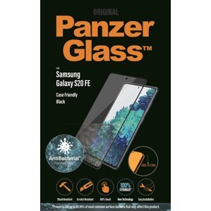Üvegfólia PanzerGlass Edge-to-Edge Antibacterial Samsung Galaxy S20 FE-hez, fekete
