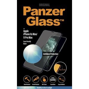 Üvegfólia PanzerGlass Edge-to-Edge Apple iPhone Xs Max/11 Pro Max-hoz Anti-Glare védelemmel, fekete