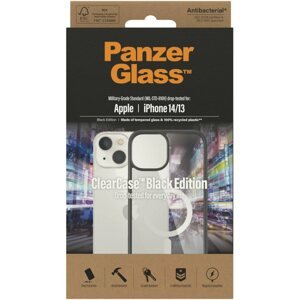 Telefon tok PanzerGlass ClearCase Apple iPhone 2022 6.1" (Black Edition) MagSafe-el