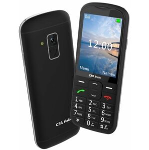 Mobiltelefon CPA Halo 18 Senior, fekete