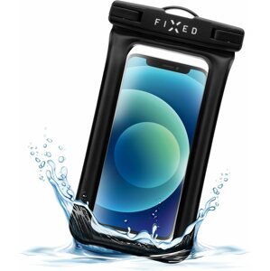 Mobiltelefon tok FIXED Float Edge IPX8 lezárható fekete telefontok
