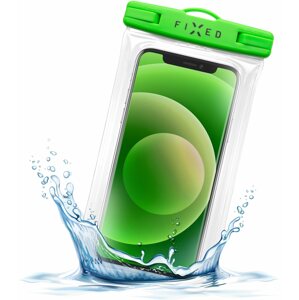 Mobiltelefon tok FIXED Float Edge IPX8 lezárható lime telefontok