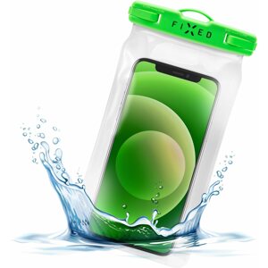 Mobiltelefon tok FIXED Float IPX8 lezárható lime telefontok