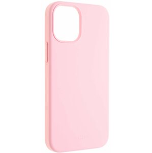Telefon tok FIXED Flow Liquid Silicon Apple iPhone 12 mini rózsaszín tok