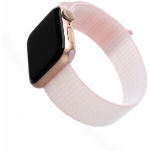 Szíj FIXED Nylon Strap Apple Watch 38/40/41mm okosórához - rózsaszín