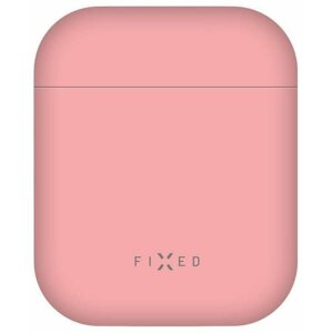 Fülhallgató tok FIXED Silky az Apple Airpods készülékhez, rózsaszín