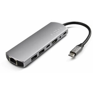 Port replikátor FIXED HUB 7IN1 USB-C interfésszel laptophoz és tablethez