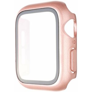 Okosóra tok FIXED Pure+ Tok temperált üveggel a 41 mm-es Apple Watchhoz - rózsaszín