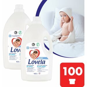 Mosógél LOVELA Baby fehér ruhaneműre 2 × 4,5 l (100 adag)