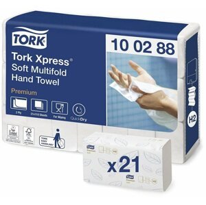 Kéztörlő papír TORK Xpress Soft Multifold Premium H2