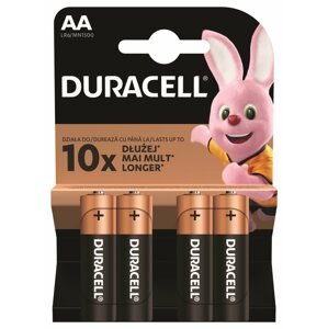 Eldobható elem Duracell Basic alkáli elem 4 db (AAA)