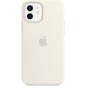 Telefon tok Apple iPhone 12 Mini fehér szilikon MagSafe tok