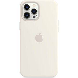 Telefon tok Apple iPhone 12 Pro Max fehér szilikon MagSafe tok