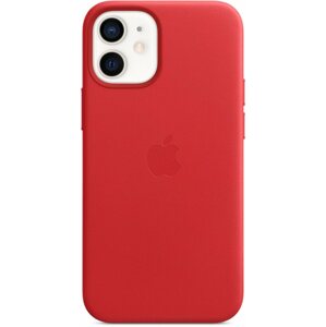 Telefon tok Apple iPhone 12 mini (PRODUCT)RED bőr MagSafe tok