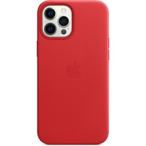 Telefon tok Apple iPhone 12 Pro Max (PRODUCT) RED bőr MagSafe tok