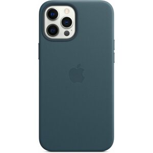 Telefon tok Apple iPhone 12 Pro Max balti kék bőr MagSafe tok