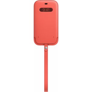 Mobiltelefon tok Apple iPhone 12 Pro Max pink citrus bőr MagSafe tok