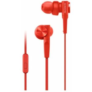 Fej-/fülhallgató Sony MDR-XB55AP piros
