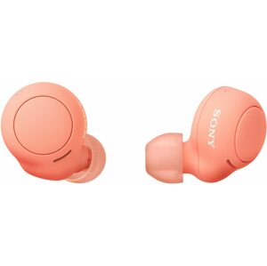 Vezeték nélküli fül-/fejhallgató Sony True Wireless WF-C500, narancssárga-piros