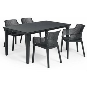 Kerti bútor KETER Kerti bútor garnitúra FUTURA/ELISA 1 asztal + 4 szék