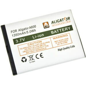 Mobiltelefon akkumulátor ALIGATOR A600 / A610 / A620 / A430 / A680 / VS900, Li-Ion
