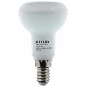 LED žárovka RETLUX RLL 307 R50 E14 Spot 9W CW