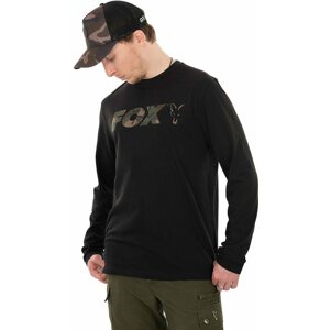Póló FOX Black/Camo Long Sleeve T-Shirt