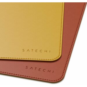 Egérpad Satechi dual sided Eco-leather Deskmate - Yellow/Orange