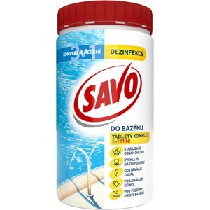 Bazénová chemie SAVO bazén - Tablety chlorové MINI KOMPLEX 3v1 0,76kg