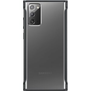 Telefon tok Samsung Galaxy Note20 átlátszó fekete tok