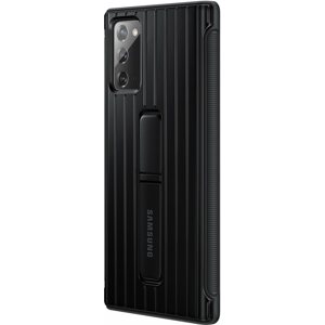 Telefon tok Samsung Galaxy Note20 fekete ütésálló állványos tok